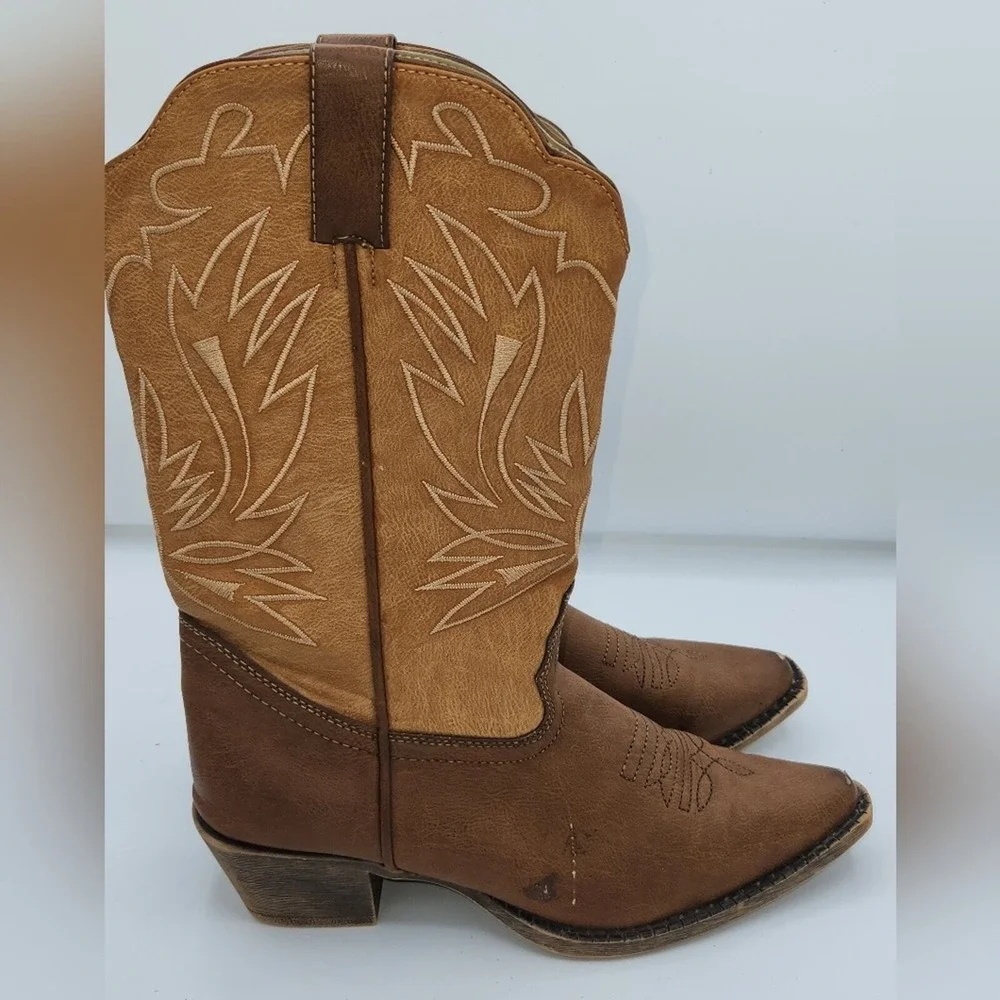 Smoky Mountain Women's Brown Western Boots Size‎ 9 Embroidered Detail